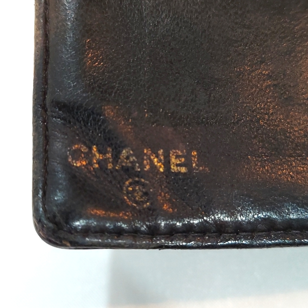 Chanel Caviar Wallet, Black CC Embossed. Pebbled caviar genuine leather. Luxury! - Picture 4 of 12